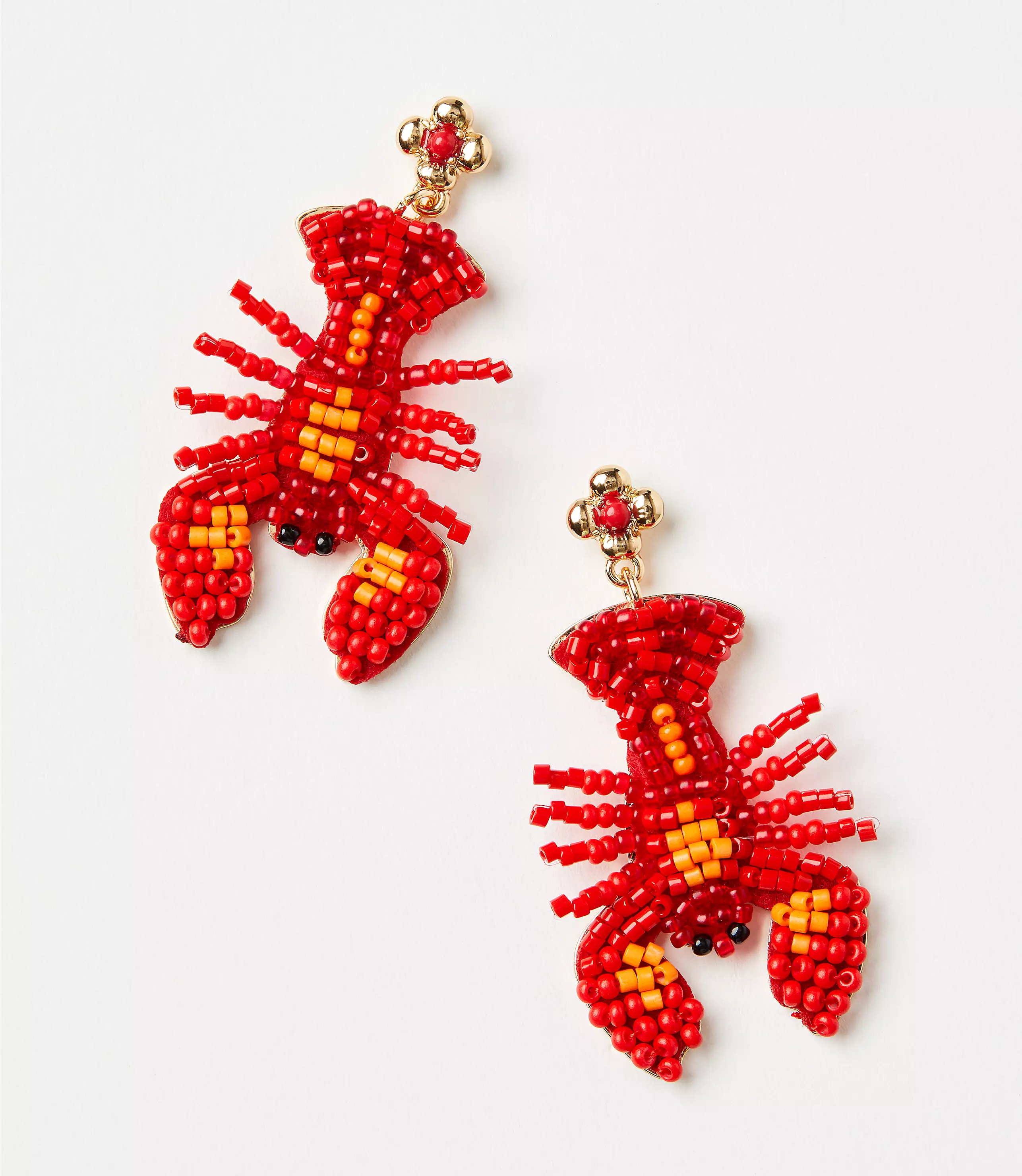 Beaded Lobster Earrings | LOFT