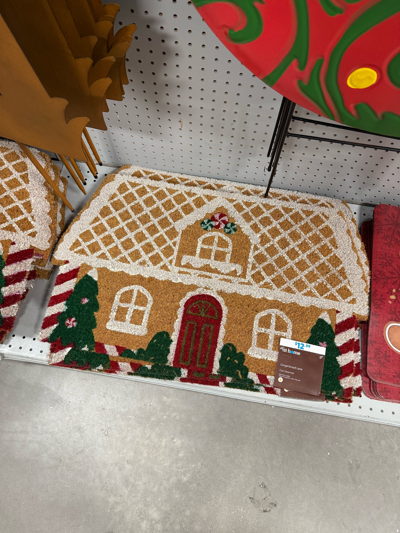 At home Christmas door mat, gingerbread house doormat, Christmas porch decor 

#LTKSeasonal #LTKHome