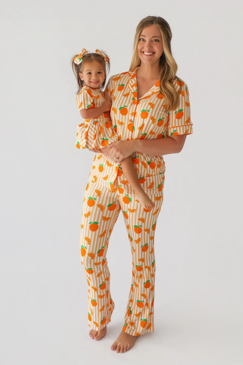 ORANGE BLOSSOM STRIPES WOMEN'S DREAM FLARE SET | Dream Big Little