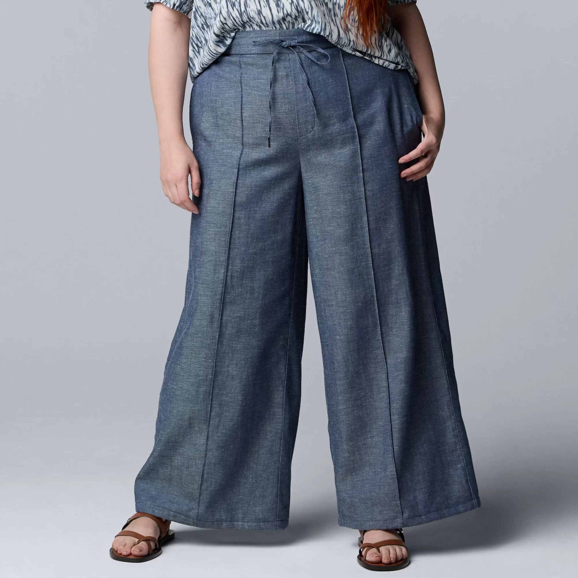 Plus Size Simply Vera Vera Wang Wide Leg Pants | Kohl's