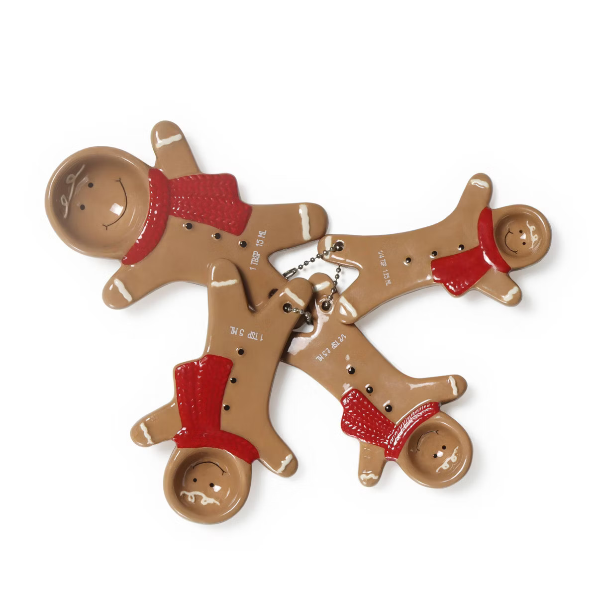 Novelty Ceramic Measuring 3 Spoons Styles Gingerbread Man - Bullseye's Playground™ | Target