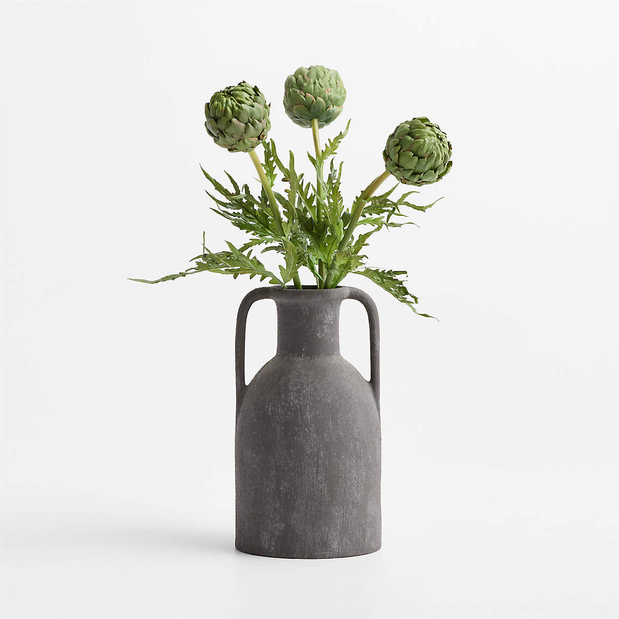Faux Green Artichoke Stem 28" | Crate & Barrel | Crate & Barrel