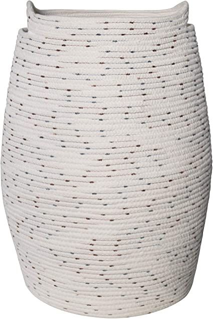 Large Laundry Hamper - Cotton Rope Woven Tall Clothes Hamper Basket 22 Inch Height | Amazon (US)