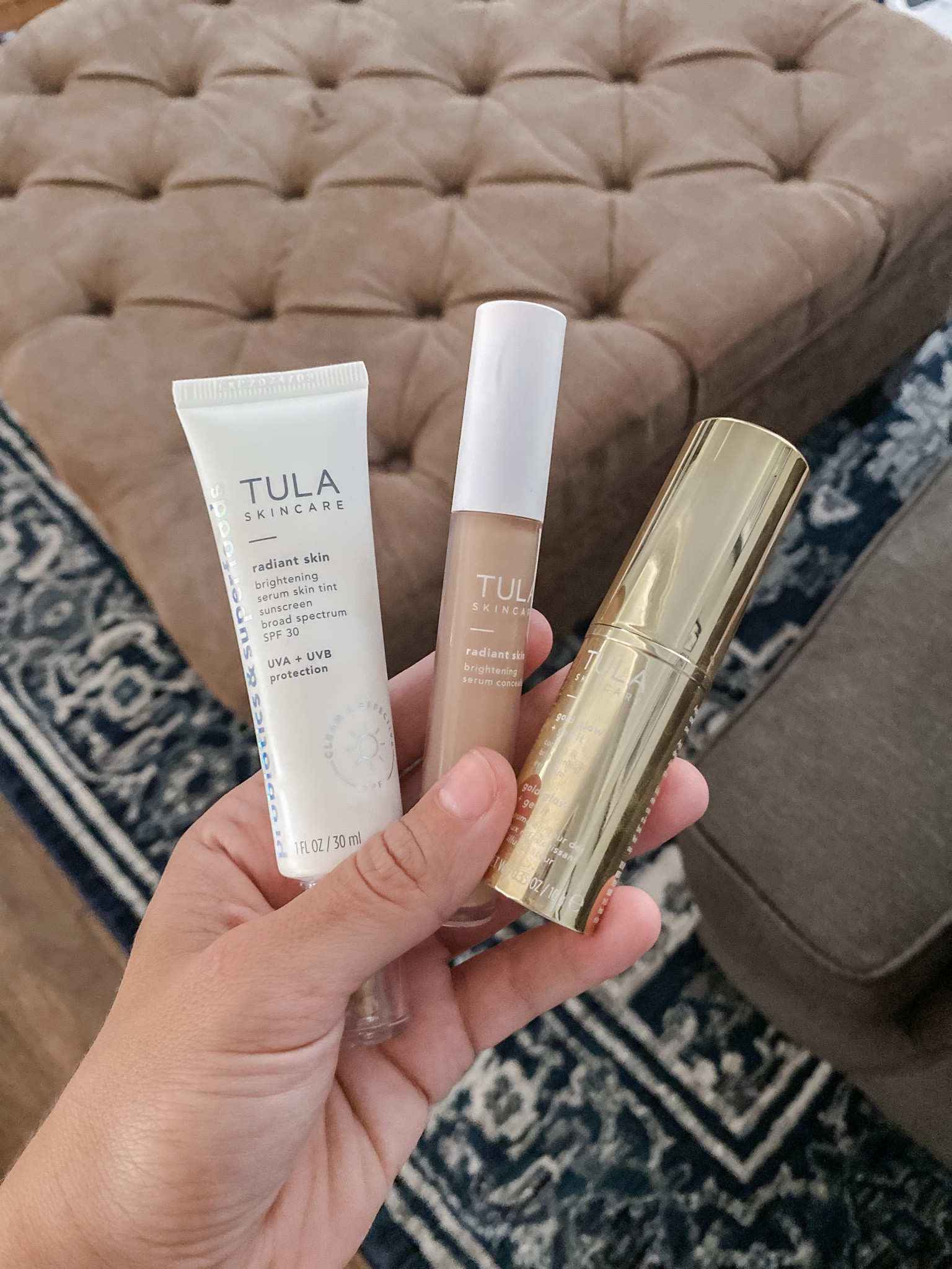 @tula is my newest little secret that’s not a secret because I want to scream it from the rooftops!

I’ve been after “no-makeup makeup” look and I’ve found it with these three skincare gems!

Skin tint sunscreen (my shade is 09), brightening serum concealer (my shade is 125), and the gold glow + get it eye balm as a highlighter 👏🏼👏🏼

#LTKbeauty #LTKfindsunder50 #LTKSale