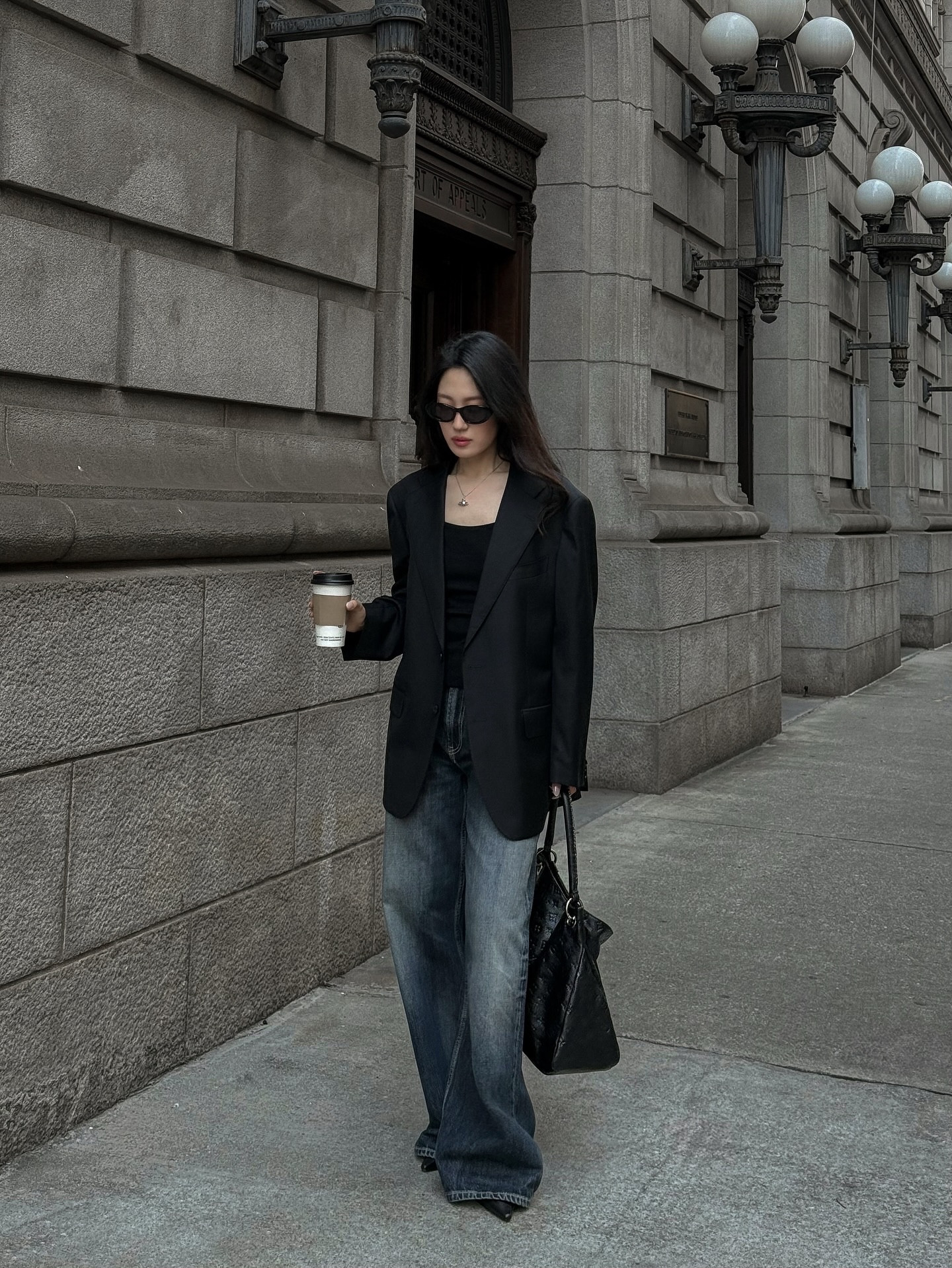 City strolls in fall🖤 @marcellanyc 

Use code “ATELIERCHEZGABI0110” at checkout for 10% off〰️

#marcellamuse 

Wearing:
• Marcella Eliana Top in Small (a little roomy for me)
.
.
.
American influencer | aesthetic fall outfit | NYC street style | fall style | fall fashion | outfit of the day | Pinterest aesthetics | outfit inspo | Pinterest inspired outfit | minimal chic | effortless outfit | Chic street style | street style | NYC style | outfit inspiration | fall aesthetic | neutral outfit | city girl style | trendy layers | NYC influencer | cool girl aesthetic | atlanta influencer | elevated basics | blazer outfit | moody aesthetics | minimal style | minimal street style | effortless chic | effortlessly chic | classy street style | New Yorker style | Parisian vibe | Parisian style | Parisian chic | outfit du jour | look du jour | blazer outfit