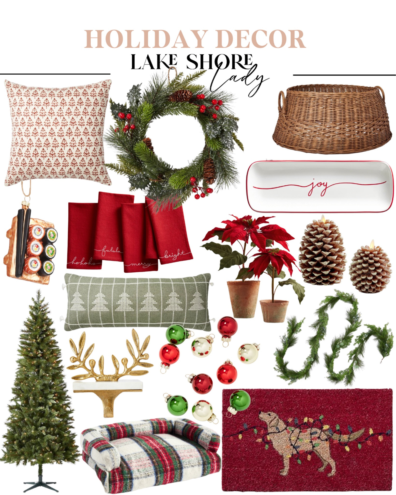 Holiday decor - Christmas decor - home decor - christmas home decor - garland - Christmas wreath - Christmas tree - cute dog bed 

#LTKhome #LTKHoliday #LTKfamily