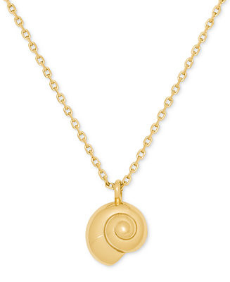 Gold-Tone Gifting Beach Bum Short Pendant Necklace | Macy's