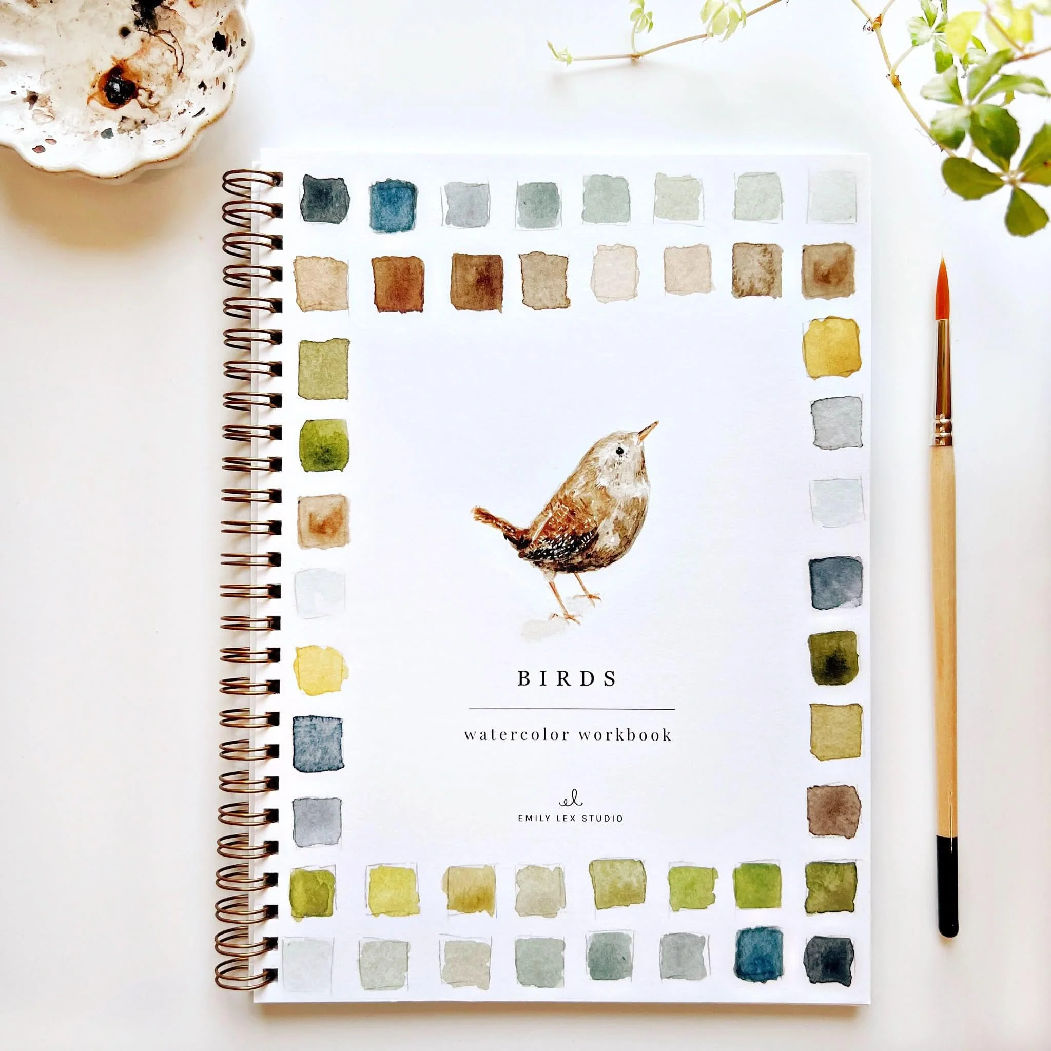 birds watercolor workbook | Emily Lex Studio