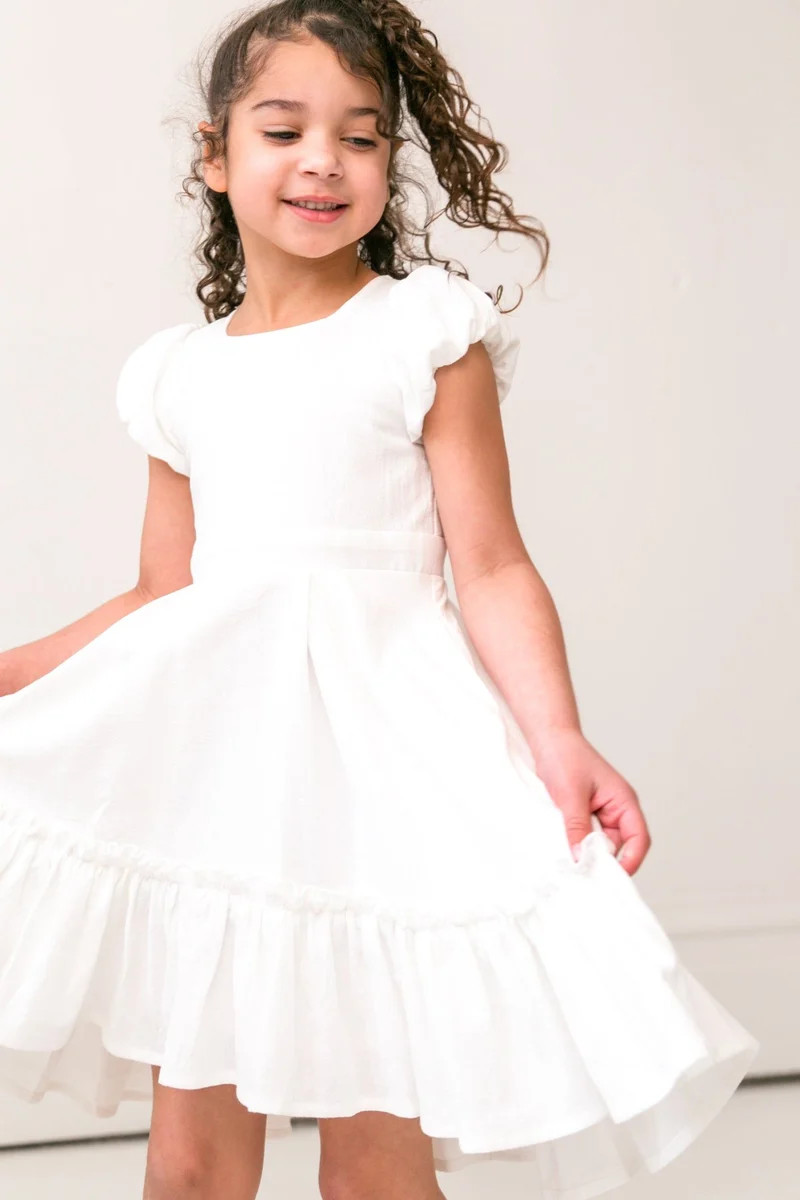 MINI DAHLIA DRESS IN WHITE | Ivy City Co