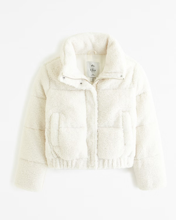 Women's Sherpa Mini Ultra Puffer | Women's Coats & Jackets | Abercrombie.com | Abercrombie & Fitch (US)
