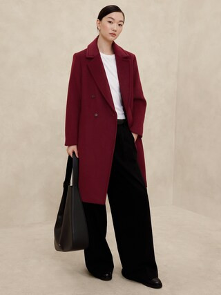 Wool-Blend Timeless Topcoat | Banana Republic Factory