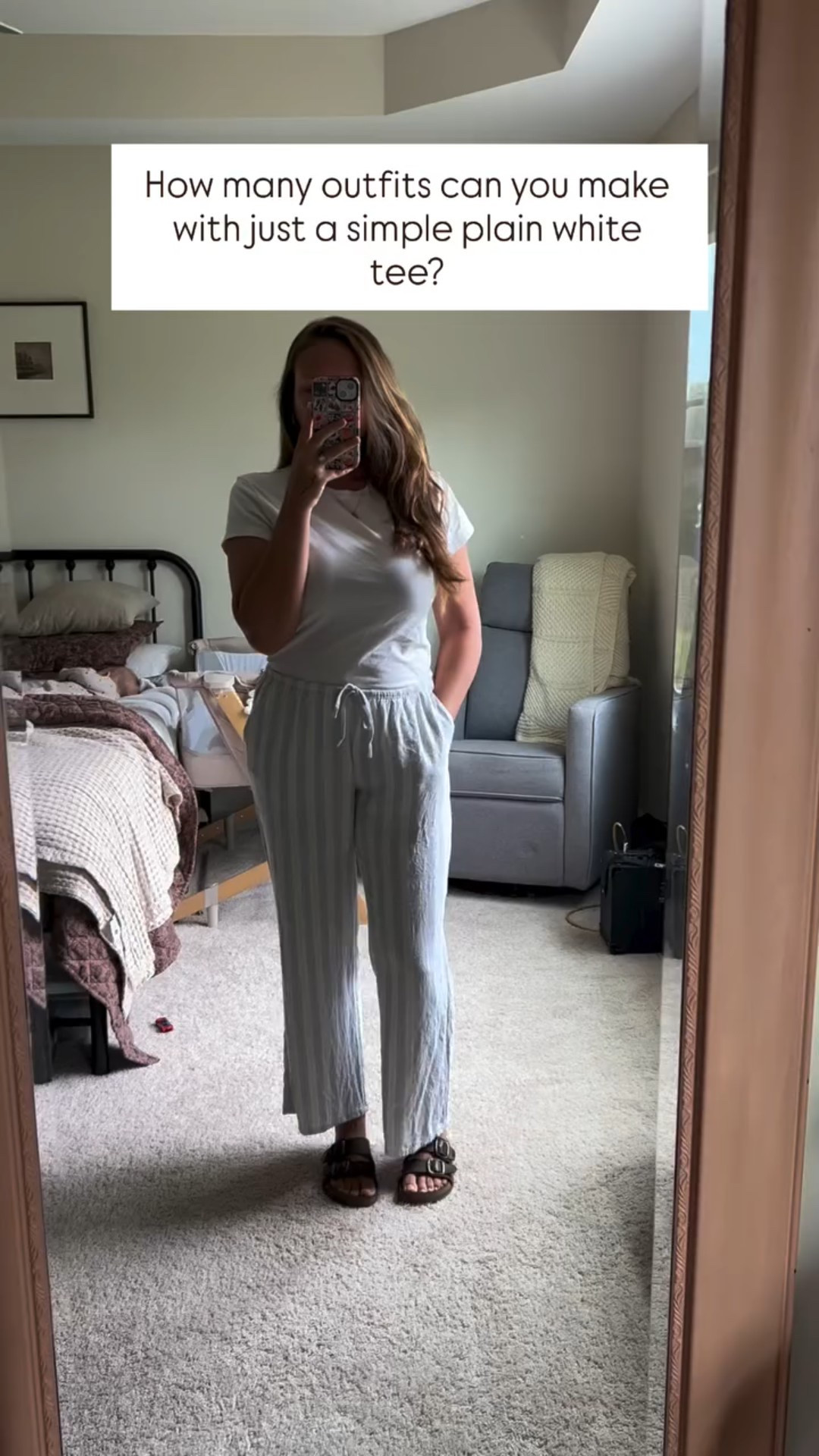 How many outfits can you make out of a simple (cheap) white tee? COUNTLESS! This one’s for the mamas out there trying to feel put together day to day, be comfy, chase kids around and not have it all hanging out😅 an easily attainable look, modest, and budget friendly! I hope this inspires you to get out of oversized tees and biker shorts today lol! 🤪✨ 

#sahmomlife#homemaker#mamafashion#motherhood#modestishottest

#LTKFindsUnder50 #LTKStyleTip