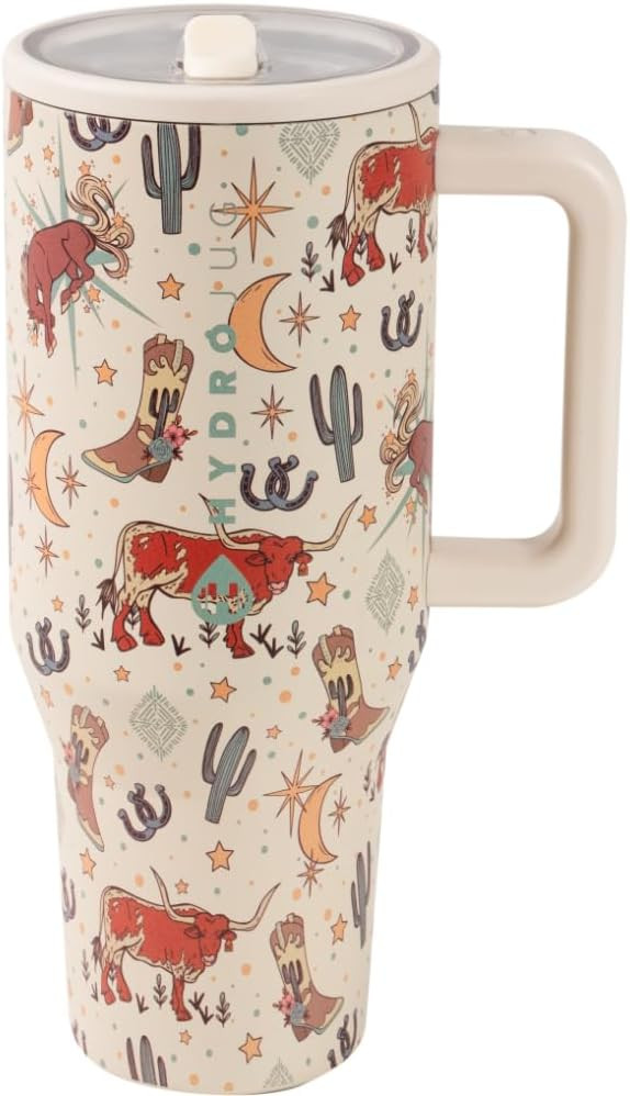 HydroJug Traveler - Modern 40 oz Tumbler with Handle & Simple Flip Straw - Car Cup Holder Friendl... | Amazon (US)