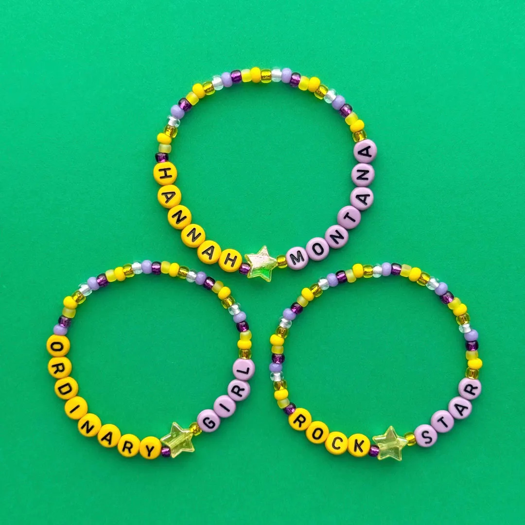 Hannah Montana Rock Star Ordinary Girl Beaded Bracelets | Etsy (US)