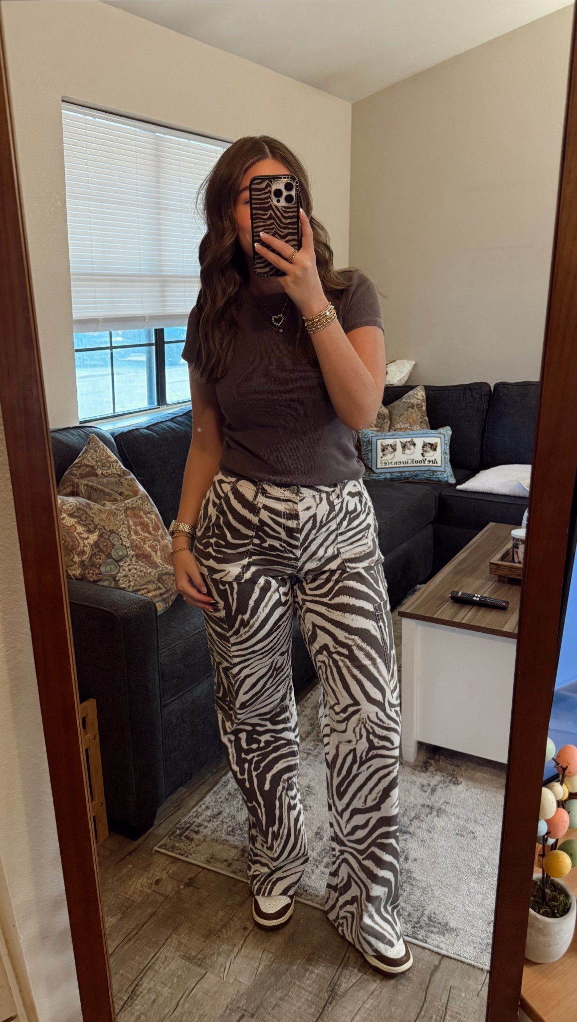 Walmart cargos for the win!! So comfy & affordable 😍🦓
Wearing a M - long! 
Necklace is from usherandcompany.com but linked similar! 🤍

#LTKTall #LTKgrwm #LTKootd