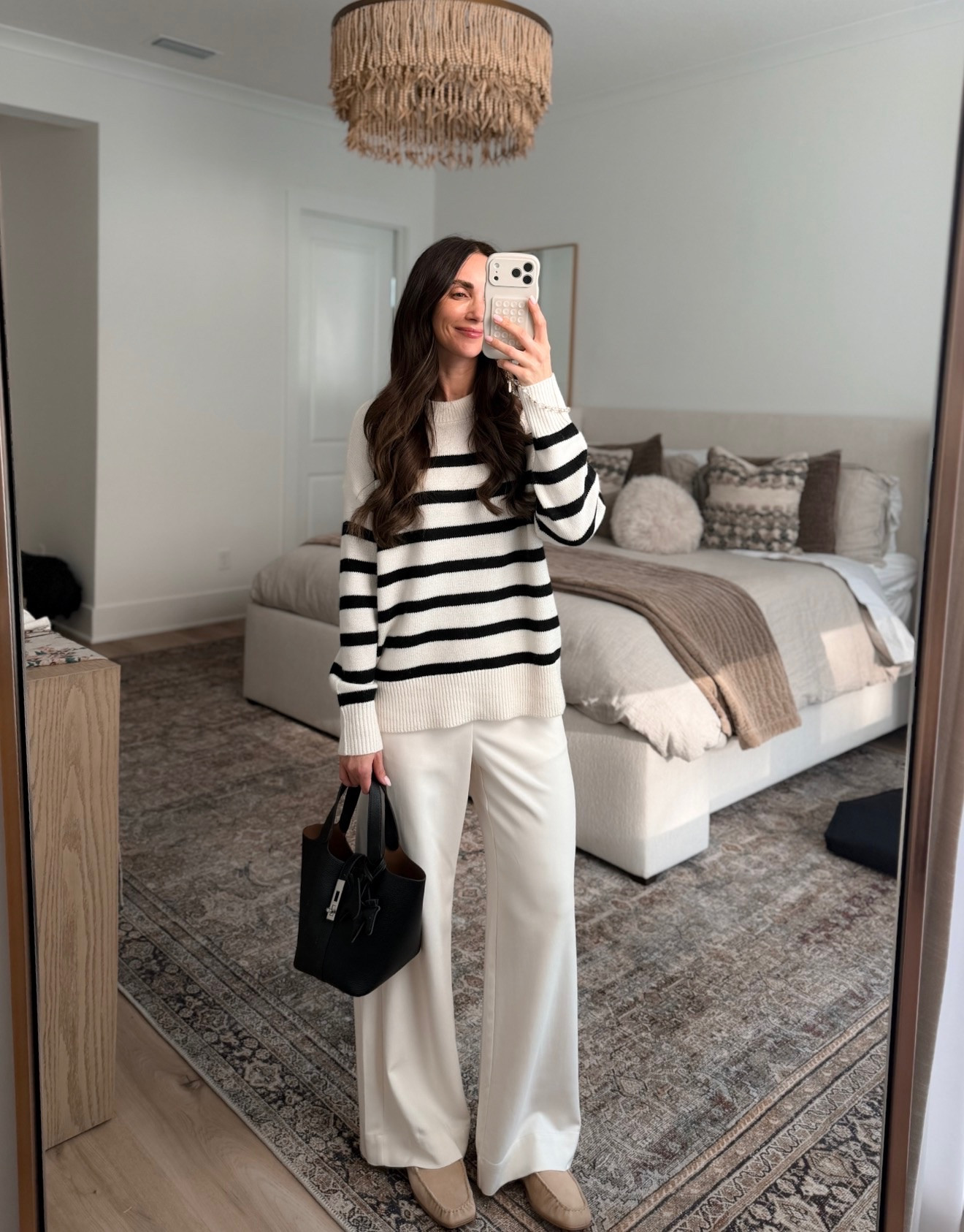 Black and white top long sleeve shirts white pants mom approved style Target finds winter wear Annabrstyle 

#LTKSeasonal #LTKOver40 #LTKmomlife