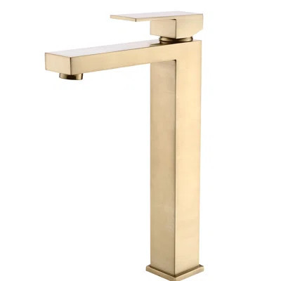 Brushed Gold Bathroom Faucet - Deck-Mounted With Cartridge Valve System Contemporary Sink And Installation | Wayfair North America