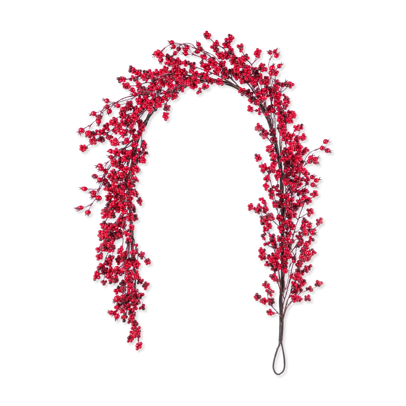 6' Christmas Red Berries Garland | Wayfair North America