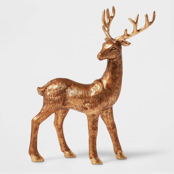 Antique Deer with Gold Antlers Decorative Figurine - Wondershop™ | Target