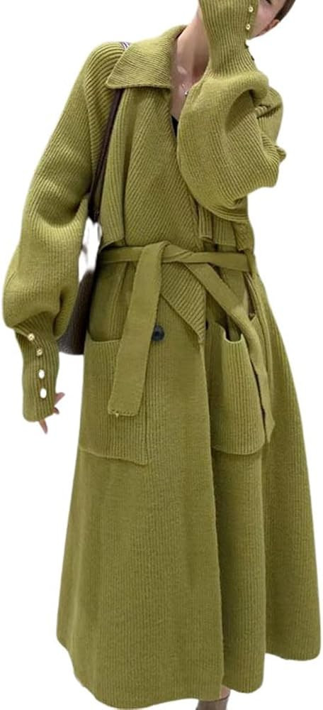 CHARTOU Women’s Long Sweater Blazer Jacket Coatigan Open Front Cardigan Sweater Jacket Overcoat | Amazon (US)