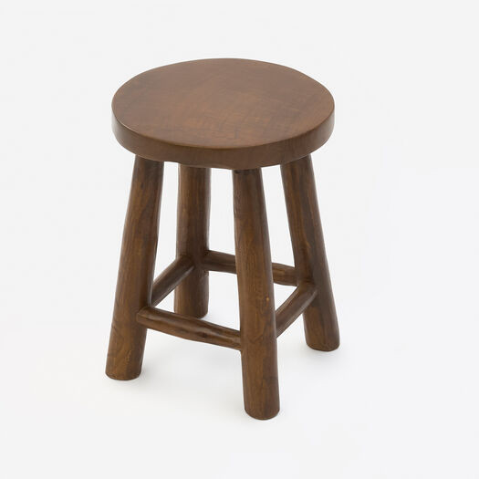 Wooden Round Stool 40x30cm | TK Maxx