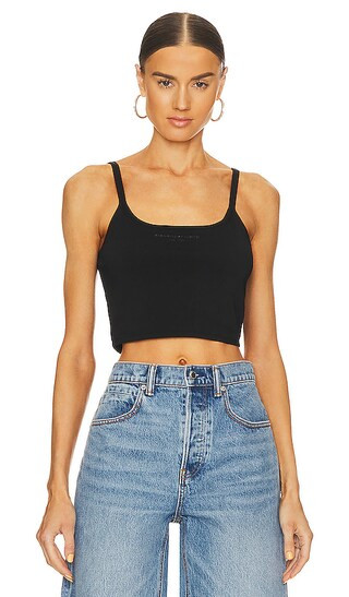 Scoop Neck Tank in Black | Revolve Clothing (Global)