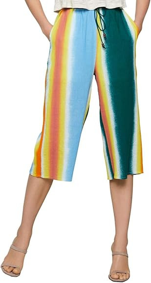BCBGeneration Women's Faded Stripe Palazzo Pant | Amazon (US)