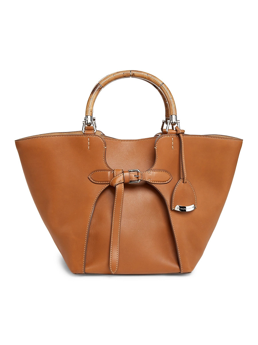Women's The Ralph Leather Tote Bag - Rl Gold | Saks Fifth Avenue