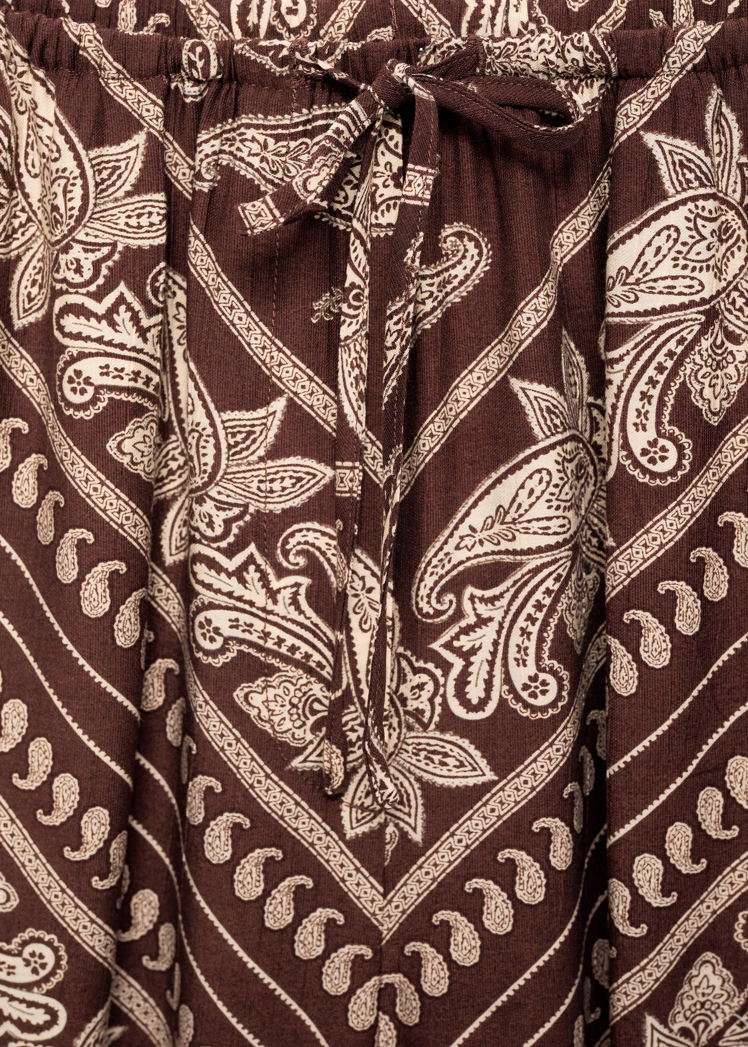 Paisley-print wide leg pants | Mango (US/MX/AU)