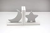 Moon and Star Bookends HANDMADE in the USA Nursery Book Ends | Amazon (US)