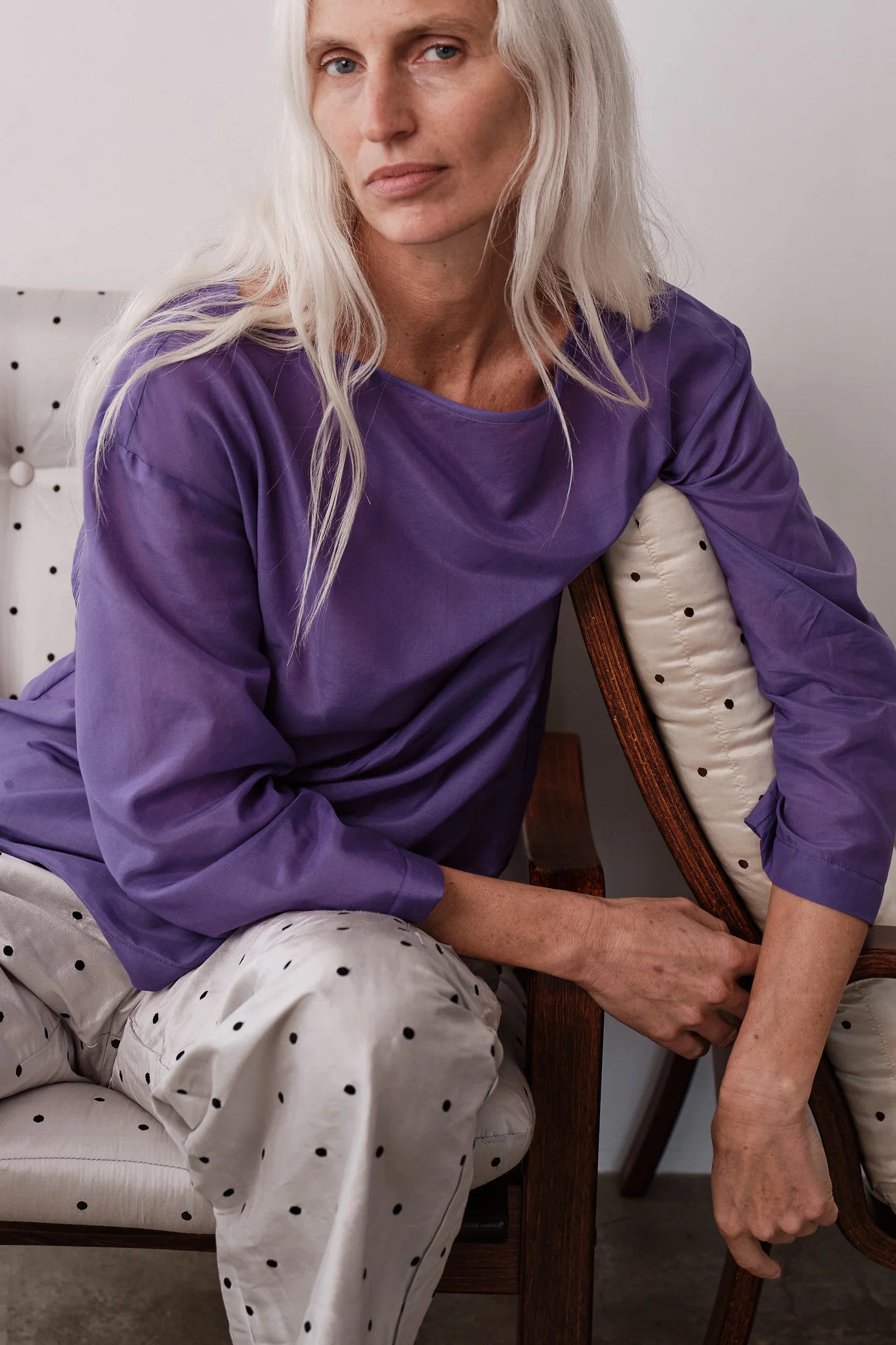 Iris Silk Cotton Sheer Boatneck \u2013 DONNI. | Silk Cotton Blend | DONNI.