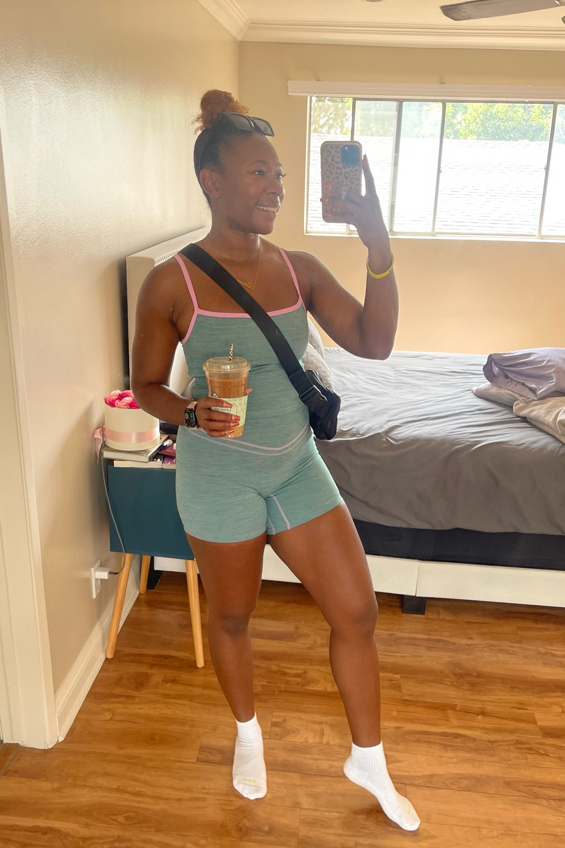 Perfect hot girl walk out. Wearing size M in both top and bottoms. Fall outfits in LA approved. 

#LTKfitness #LTKstyletip