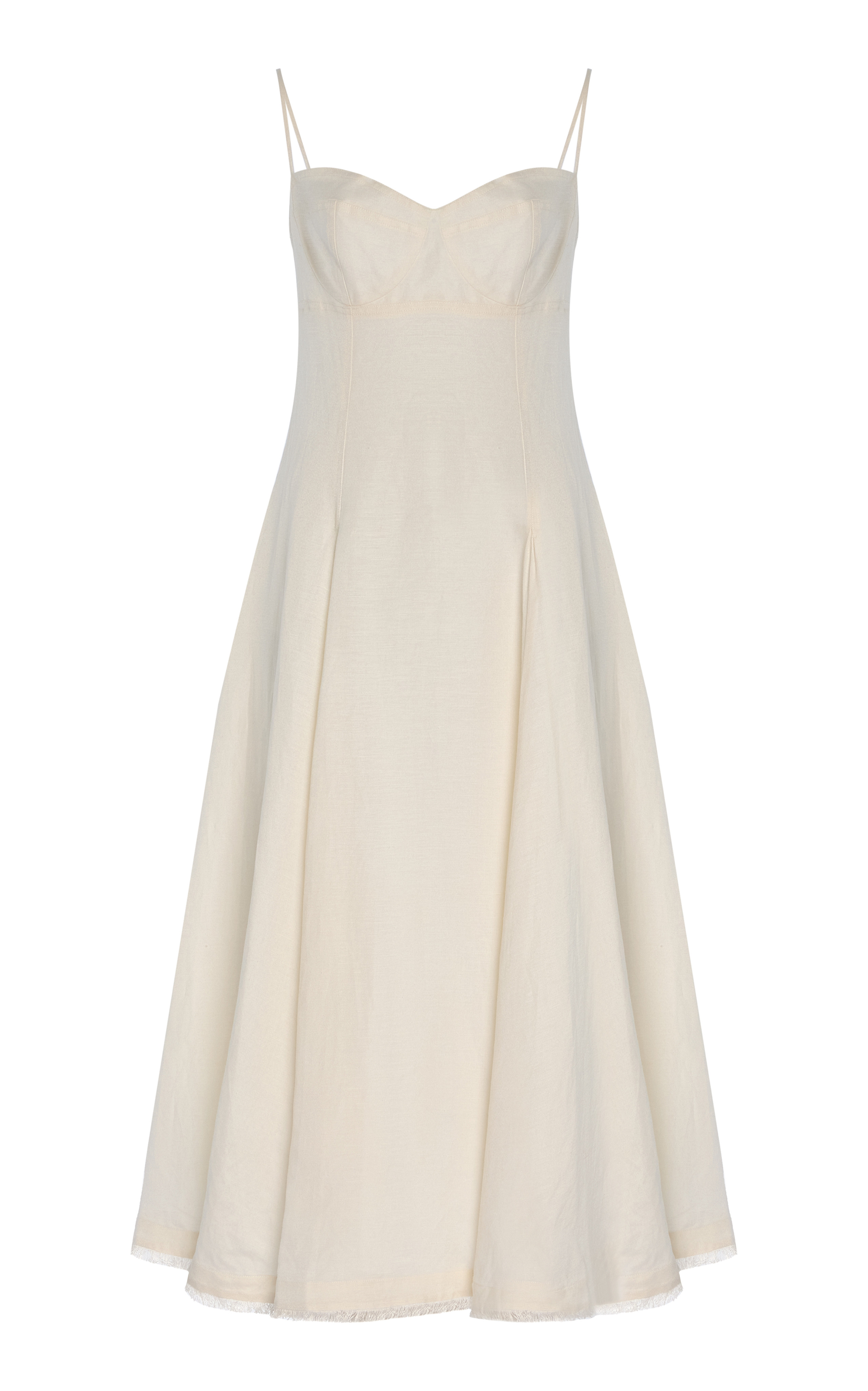 Analise Linen-Blend Bustier Midi Dress | Moda Operandi (Global)