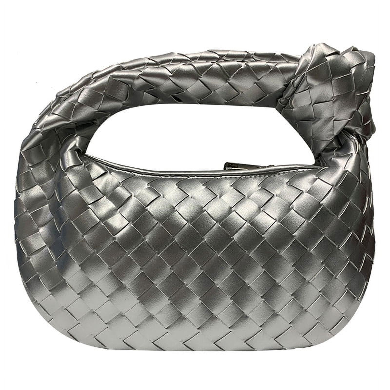 Gomayee Knoted Woven Handbag for Women Fashion Designer Ladies Hobo Bag Bucket Purse Faux Leather... | Walmart (US)