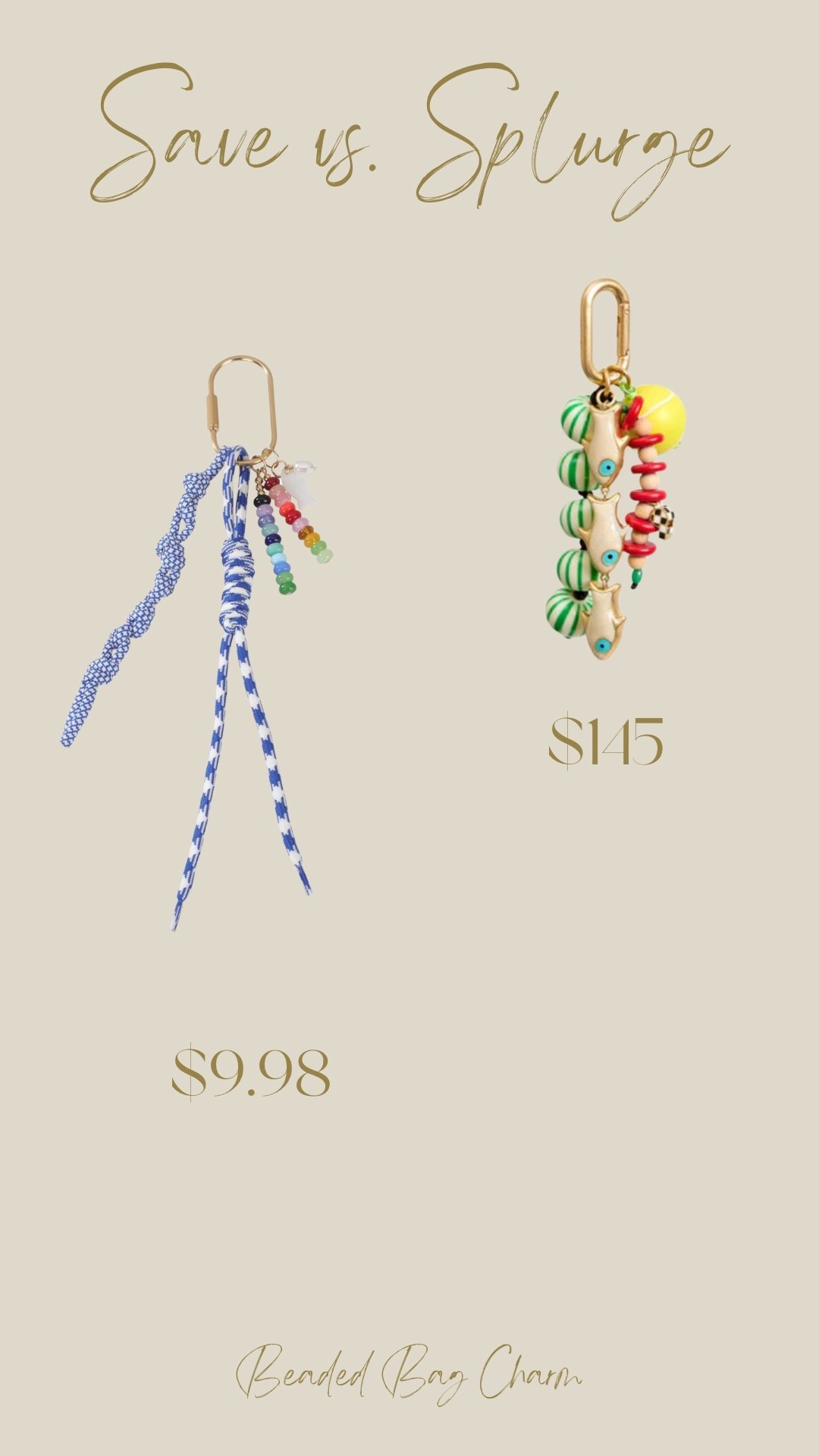 You can purchase this beaded bag charm from Clare V for $145 orrr this one from Amazon for $9.98.

#LTKootd #LTKmomlife #LTKSeasonal