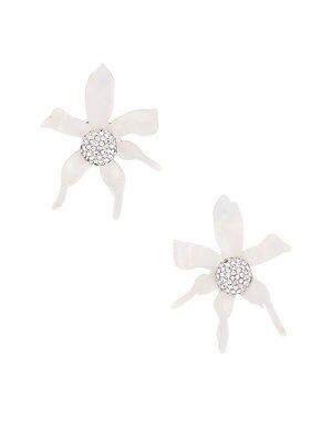 Lele Sadoughi Water Lily Button Earrings - Mother Of Pearl | Saks Fifth Avenue