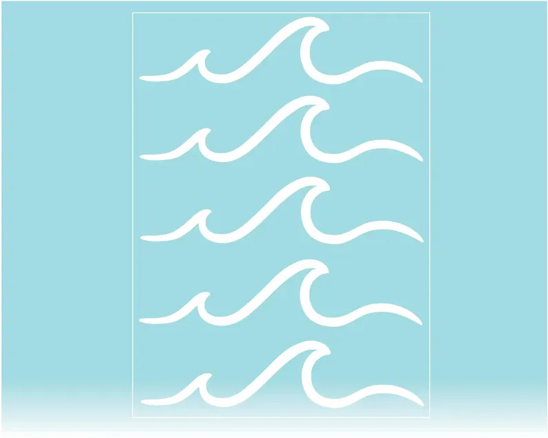 Multipack • WAVE • Vinyl decal  • Beach life • Surf style | Etsy (US)