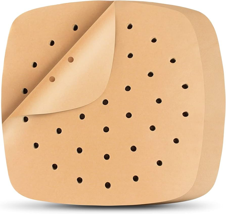Air Fryer Liners, 200Pcs Square, 8.5 Inch Perforated Parchment Paper Sheets for Baking, HOFHTD Pa... | Amazon (US)