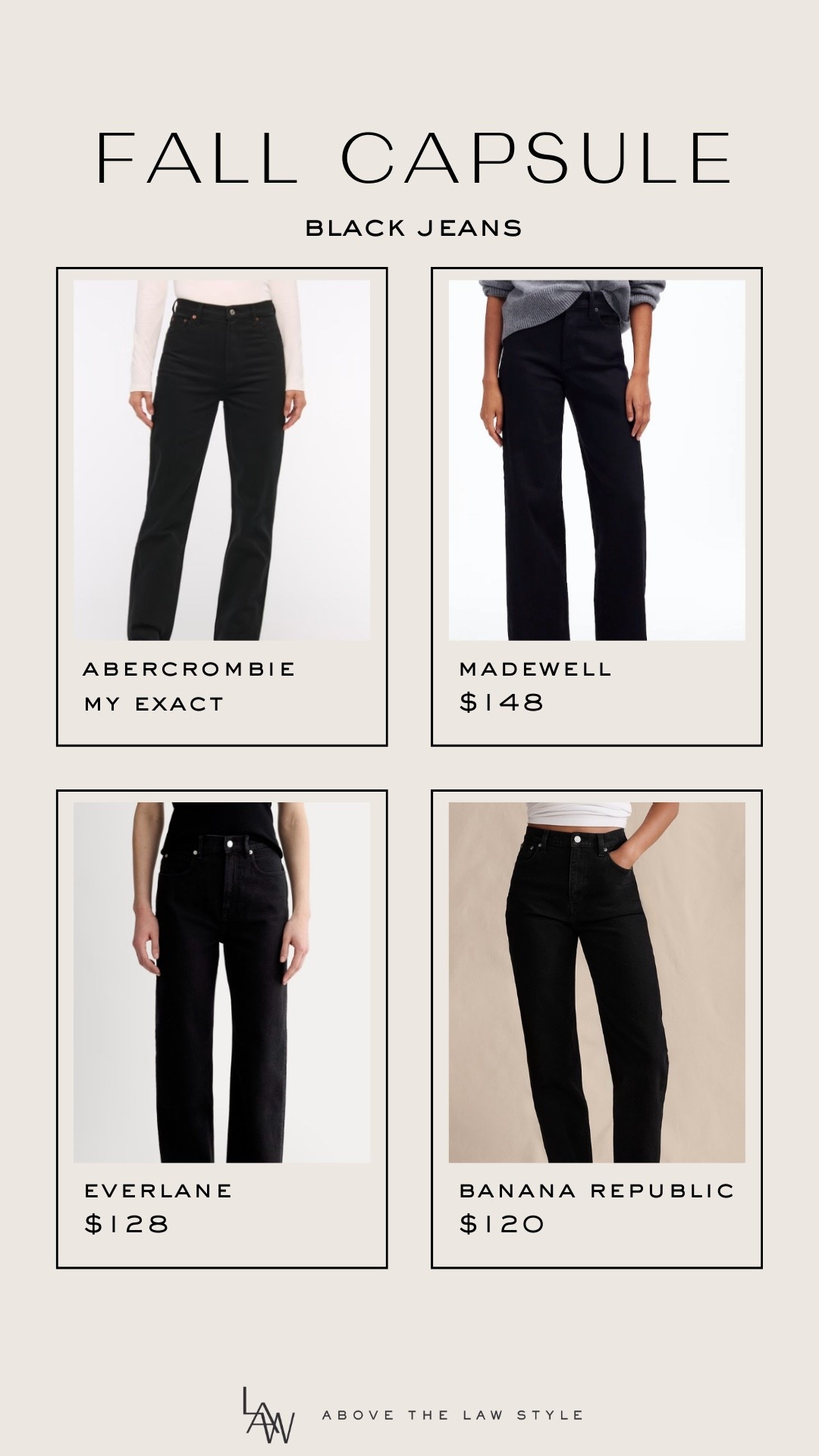 Fall Capsule: Black Jeans

#LTKStyleTip #LTKFindsUnder100 #LTKFindsUnder50