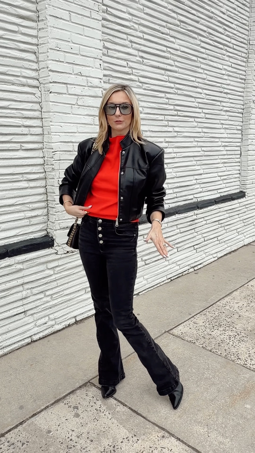 Making the most of this weather because simple outfits really are the answer. This is exactly what I want to wear on repeat right now. Easy chic spring outfit! 

Found very similar pair to my Zara jeans! 

Spring ootd • spring outfit • Zara sweater • outfit inspo • Zara jeans • cowboy boots • red sweater • blue sunglasses • quay sunglasses 

#LTKstorytime #LTKvlog #LTKgrwm