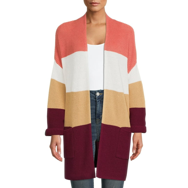 Time and Tru Women's Shaker Cardigan Sweater - Walmart.com | Walmart (US)