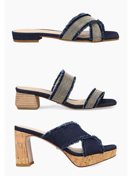 Denim is trending this season! Love these slides. The perfect accessory to any style. Easy neutral look. 

#LTKShoeCrush #LTKStyleTip #LTKSeasonal
