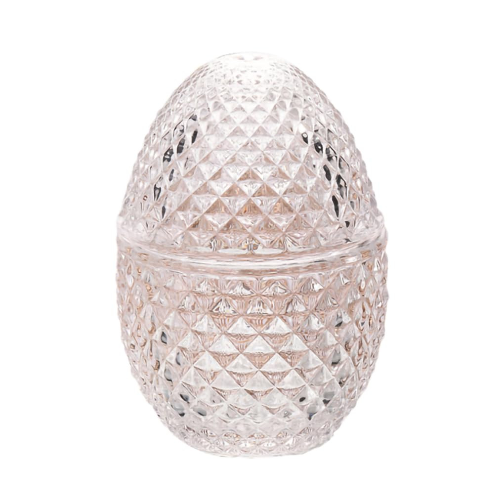 WAIT FLY Embossed Glass Candy Jar with Lid Apothecary Canister Jewelry Box Wedding Candy Buffet J... | Amazon (US)