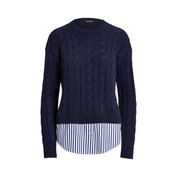 Layered Cable-Knit Jumper | Ralph Lauren (UK)