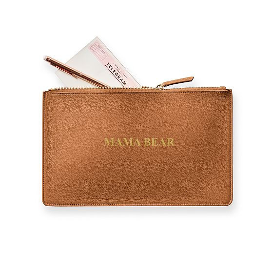 Signature Leather Pouch, Camel | Mark and Graham