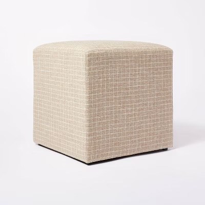 Lynwood Square Upholstered Cube - Threshold™ designed with Studio McGee | Target