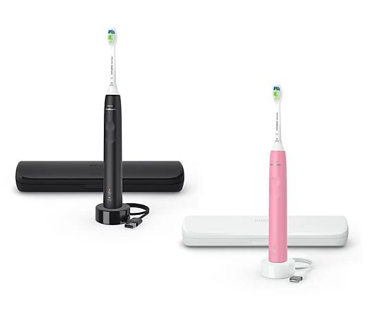 Philips Sonicare Set of 2 Toothbrushes & 6 Brush Heads - QVC.com | QVC