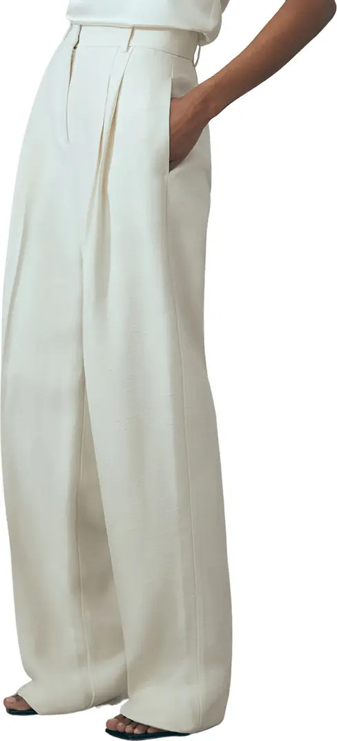 Reiss Atelier Sienna Pleated Wide Leg Pants | Nordstrom | Nordstrom