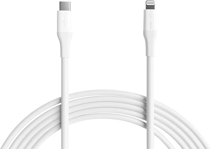 Amazon Basics USB-C to Lightning Cable for iPhone, 10 Feet, White | Amazon (US)