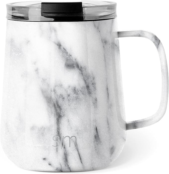 Simple Modern Insulated Coffee Mug with Handle Stainless Steel Voyager Travel Cup with Clear Flip... | Amazon (US)